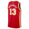 Dres Atlanta Hawks Bogdan Bogdanovic 13 Nike 2022-23 Icon Edition Crvena Swingman